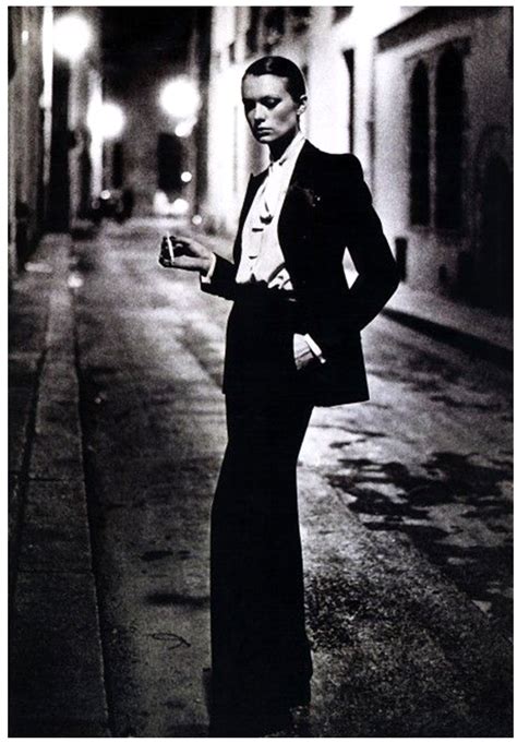 yves saint laurent le smoking 1975 helmut new|Yves Saint Laurent's Le Smoking suit revolutionised .